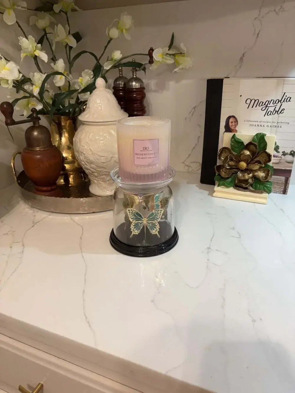 Bath & Body Works Butterfly Cloche 3-Wick Candle Holder - Picture 2 of 4